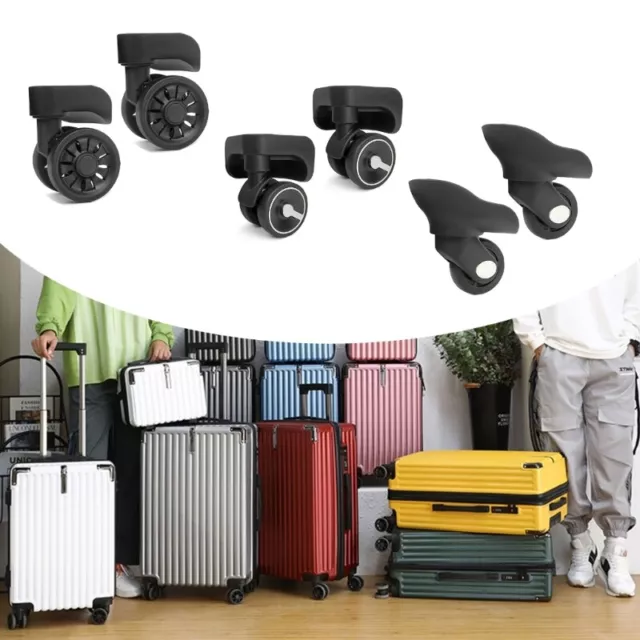 1Pair Luggage Wheels Suitcase Replacement Wheel Roller Hardware Repairing Kit