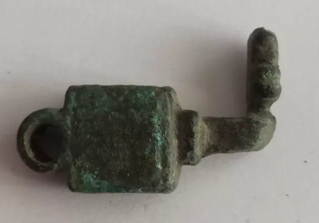 Very Fine Ancient Roman Bronze Casket Key 100-400 Ad