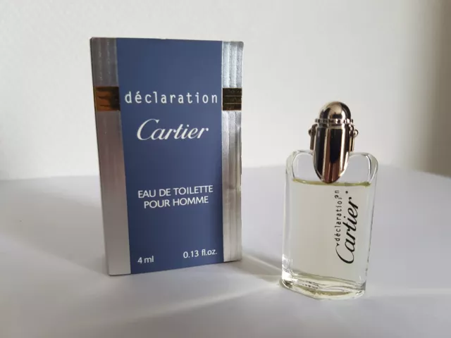 miniature de parfum DECLARATION homme de CARTIER - EDT 4 ml -Pleine avec boite