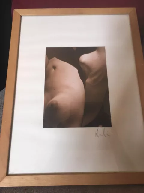 Photographic Study of Two Female Nudes of Abstract Depiction Signed In The Mount