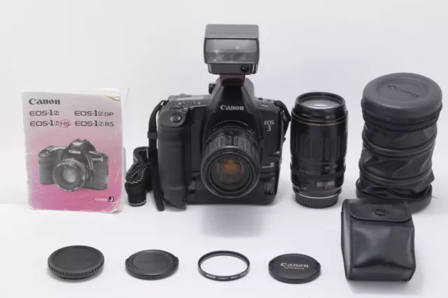 【N NEUWERTIG+++】Canon EOS 3 EOS-3 Objektivset 35–135 mm f/4–5,6 100–300 mm f/4,5–5,6 Japan