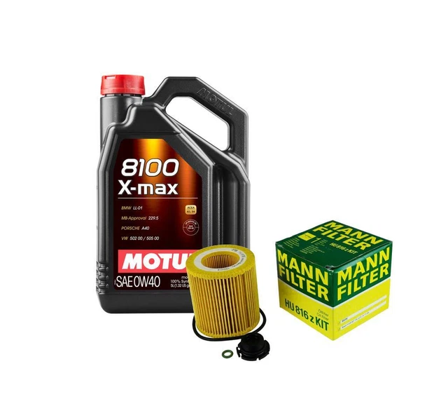 MOTUL + OEM Engine Oil Change Kit (0W40) (5 Liter) (XMAX 8100) 73.95