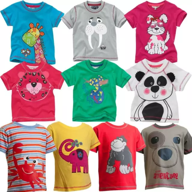 Job Lot Car Booter Wholesale Bundle Kids Summer T-Shirts Pack Cute Pets Animals