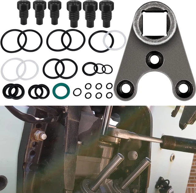 Outboard Trim/Tilt Pin Wrench Set MT0006 & MT0009 + Seal Kit 115225FS For Yamaha