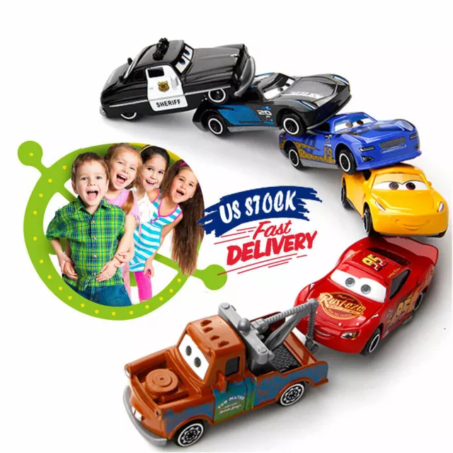 2023 Disney Pixar Cars McQueen Movie  Metal Toy Model Car or Set Boy Gift US