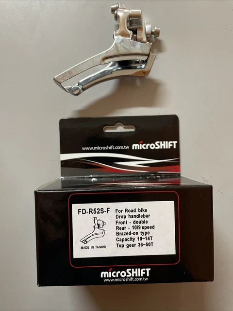 Dérailleur Avant MicroSHIFT R8 7/8 Vitesses - Triple Plateau, Pince 31.8/34.9mm