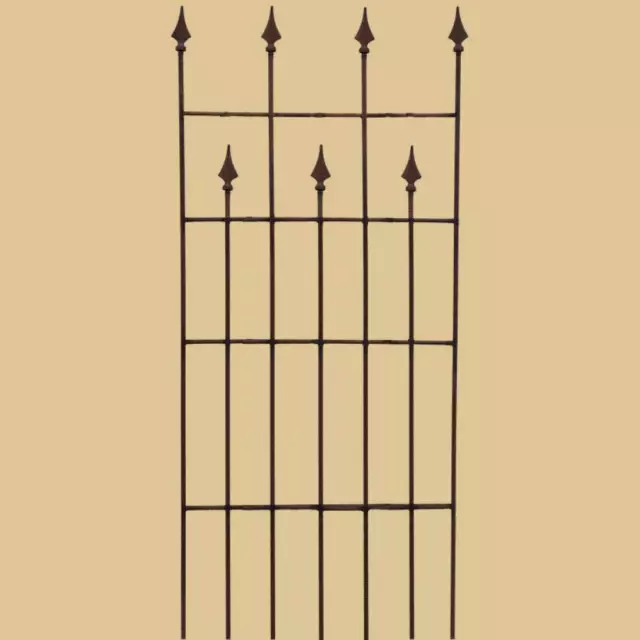 hohes Rankhilfe, Rankgitter, Spalierzaun, Zaunelement, Edelrost 180cmx60cm