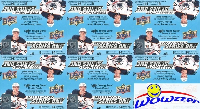 (6) 2022/23 Upper Deck Series 1 Hockey HUGE 24 Pack Retail Box-24 YOUNG GUNS RCS