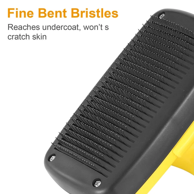 Pet Dog Cat Self Cleaning Slicker Brush Hair Grooming Remover Comb Shedding Tool 5