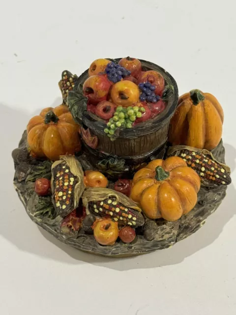 Yankee Candle Topper Shade for Large Jar Fall Autumn Harvest Pumpkin Corn Apple