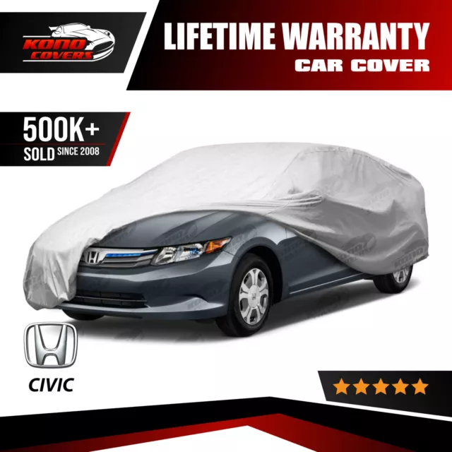 Fits Honda Civic 5 Layer Car Cover Fitted In Out door Water Proof Rain Snow Dust