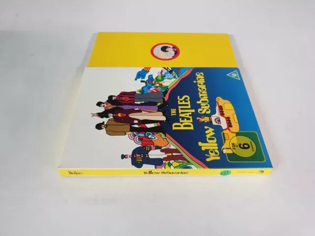 dvd THE BEATLES YELLOW SUBMARINE con ADESIVI e CARTOLINE