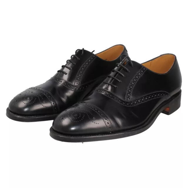 Mens Loake Black Leather Lace Up Formal Wedding Oxford Shoes Oban Ex Display