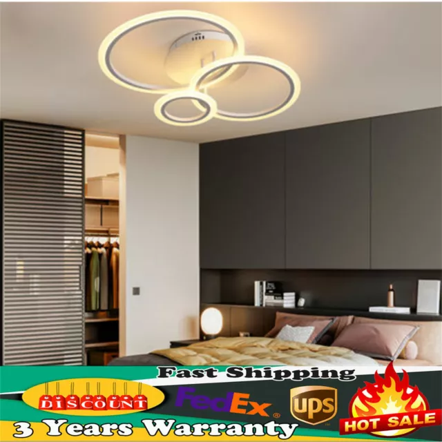 Modern LED Acrylic Ceiling Light Pendant Light Chandelier Bedroom Creative Lamp