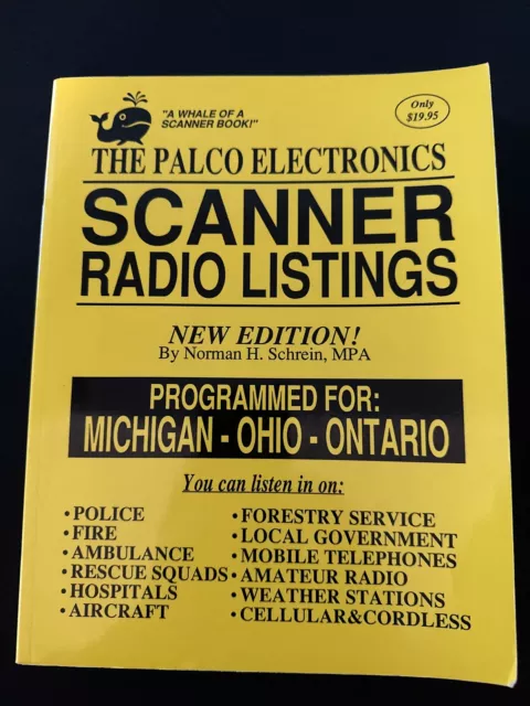 Palco Electronics Scanner Radio Listings Michigan Ohio Ontario Police Fire EMT