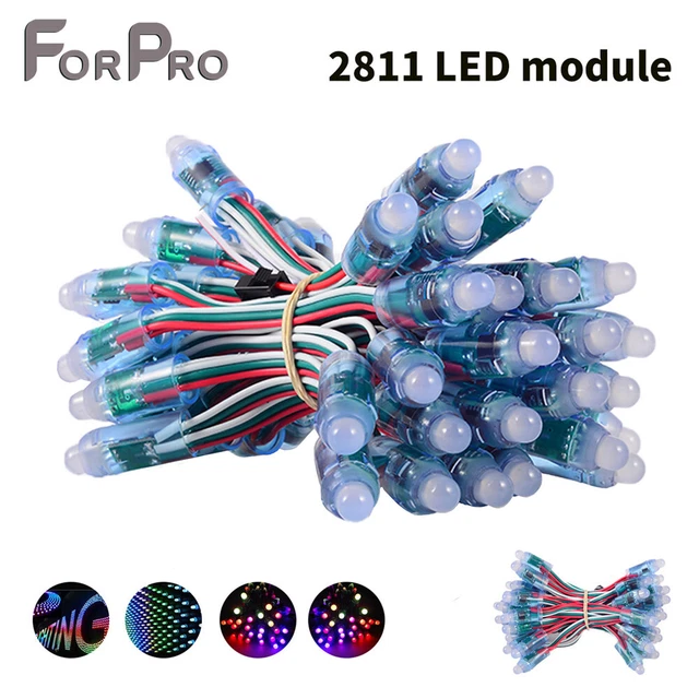 DC5V/12V 12mm WS2811Full Color LED Pixels String Lights RGB Digital Addressable