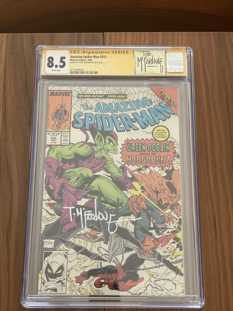 Amazing Spider-Man #312 CGC SS 8.5 signed Todd McFarlane