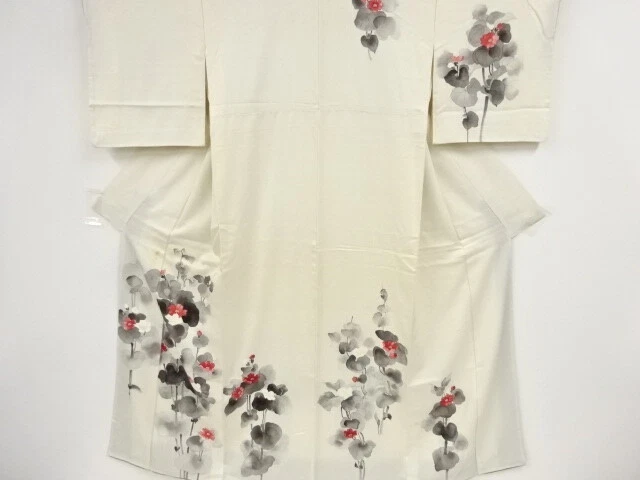98854# Japanese Kimono / Antique Kimono / Floral Plants