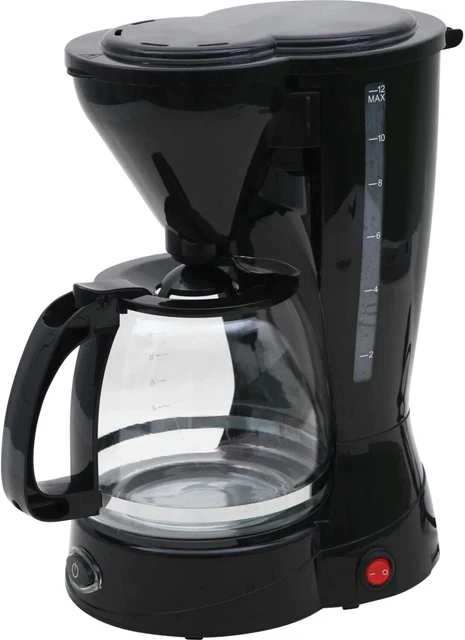 Kaffeemaschine 12 Tassen Filterkaffeemaschine Glas Kanne Kaffee Maschine 800W