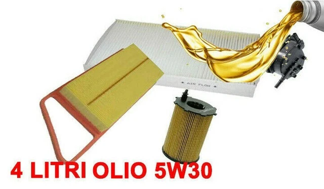 Kit 4 Filtri Tagliando Olio 5W30 Citroen C2 C3 1.4 Hdi 68 70 Cv