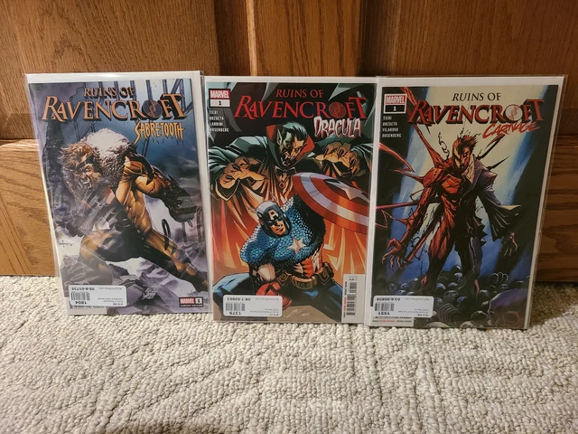 Ruins of Ravencroft #1 Carnage Sabretooth Dracula Comic Lot Set Marvel