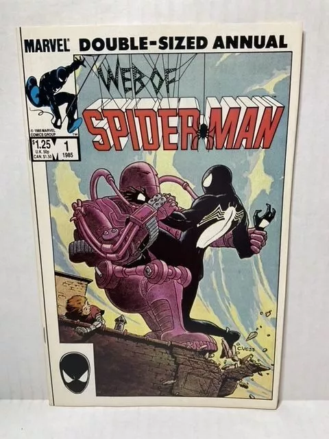 Web of Spiderman Comic Book (Issue #1) Marvel Double-Sized Annual (1985)