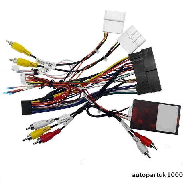 1x Car 16 Pin Audio Wiring Harness w/ Canbus SPDIF Amplifier For Hyundai SantaFe