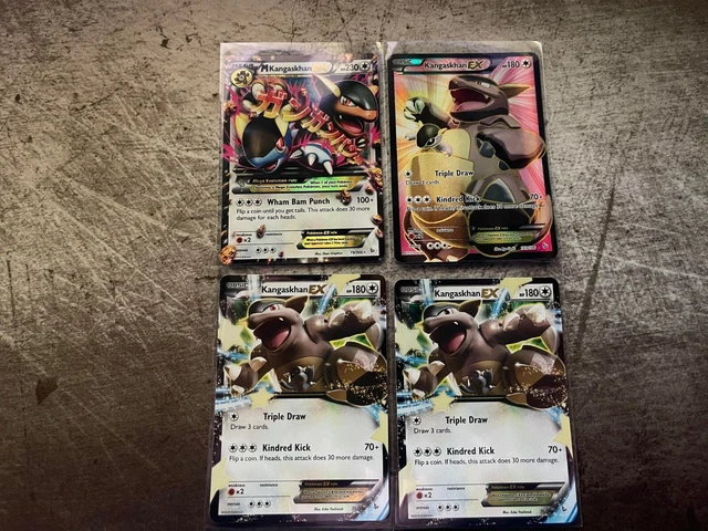 XY Flashfire Kangaskhan bundle, 79 +103 + 2x 78 /106 EX Pokemon TCG MINT
