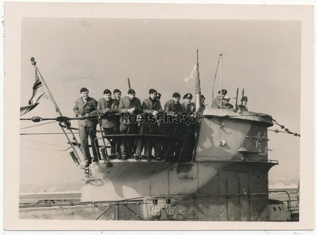 FOTO KRIEGSMARINE U Boot U 217 mit Turm Mailing Sägefisch der 9. U
