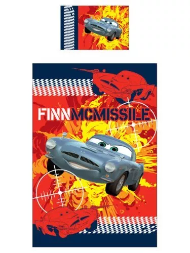 Ropa de cama Disney Pixar Cars 2 reversibles 135x200 Finn McMissile espionaje NUEVO EMBALAJE ORIGINAL