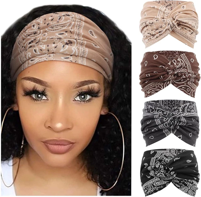 Fasce Per Capelli Extra Large DRESHOW - 6 Pezzi Turbante Boho Con Nodo - Foto 12