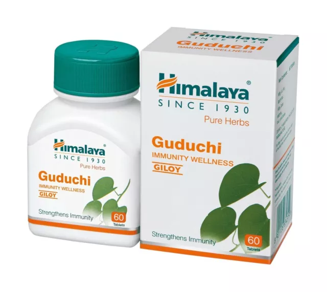 2 Pcs Himalaya Wellness Pure Herbs Guduchi Immunity Wellness Tablet 120 Tabs