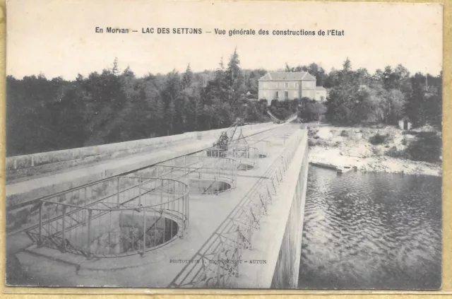 58 - CPA LAC DES SETTONS  - Vue générale constructions de l'Etat - Montsauche