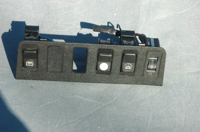 1977-1982 Mercedes W123 280E Dash Console Switch Panel w/ Switches OEM