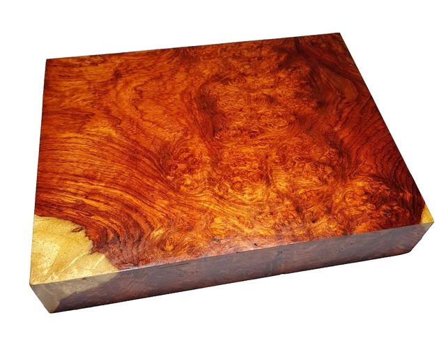 Amboyna Burl, madera rizada exótica, carpintería general hágalo usted mismo, bloques en blanco, #209