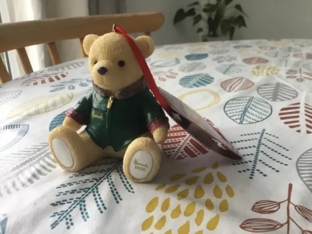 Harrods 2020 Christmas Resin Bear Nicholas