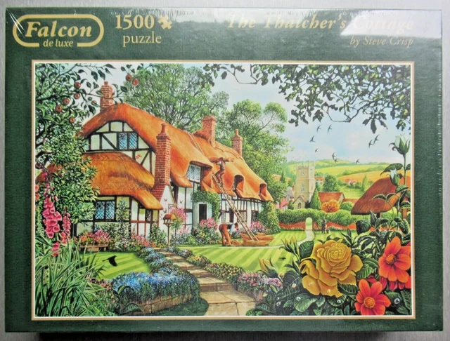1500 PCE FALCON de Luxe Jigsaw Puzzle Thatcher's Cottage Steve Crisp ...