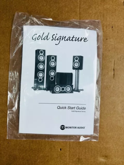 Monitor Audio Gold Signature Series Owner's Manual