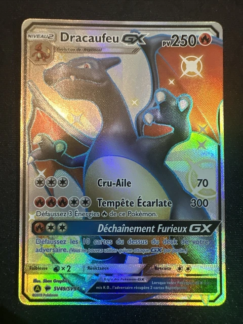Lot de 6 Cartes Pokemon effet feuille D'Or, Dracaufeu Gx , Ectoplasma Mewtwo , Rayquaza (RefG2 Lot de 6 Cartes Pokemon effet feuille D'Or, Dracaufeu Gx , Ectoplasma Mewtwo , Rayquaza (RefG2