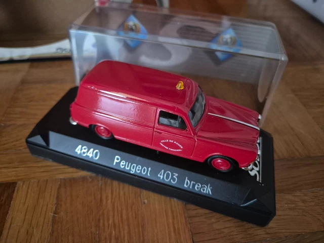 Miniature Solido Peugeot 403 Break Pompier - Échelle 1/43, Neuf, Année 1913 (style)