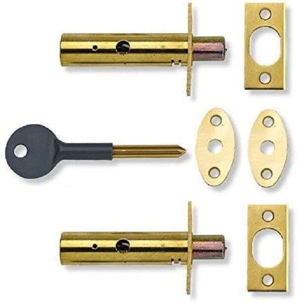 Yale Door Security Bolt - P-2PM444-PB-2 - Brass Finish - Brand New