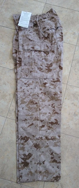 USMC Digital Desert MARPAT MCCUU Perimeter Insect Guard Trousers Small Reg S-R
