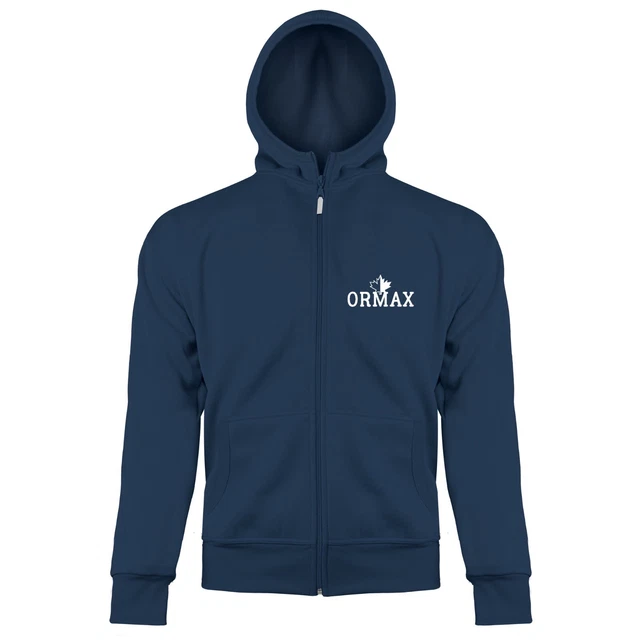 felpa con cappuccio e zip uomo