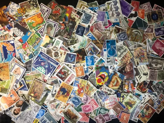 Quality Packet of 500 Different GB~Various Eras~Used Stamps~Collection~B~UK