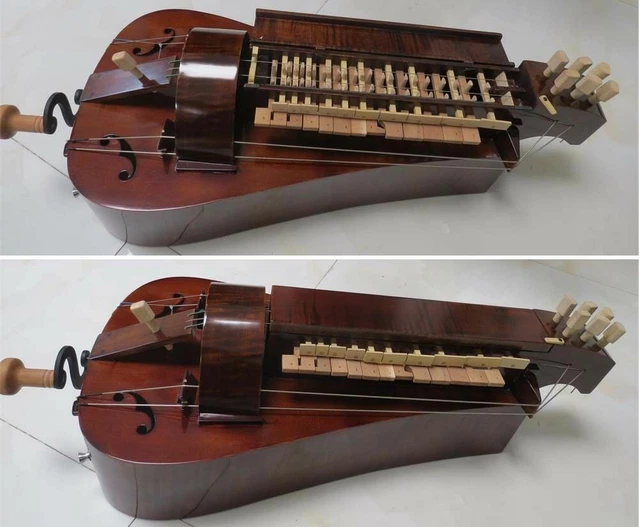 Hand Made 6 strings 24 keys Hurdy Gurdy,Maple wood #2