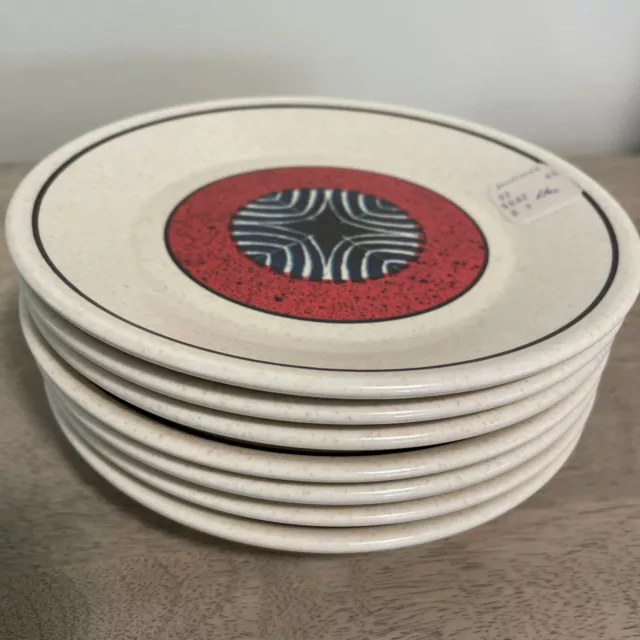 Lenox Temperware Staccato Bread Plates 6.5” Lot of 7 - Original Tags, Never Used