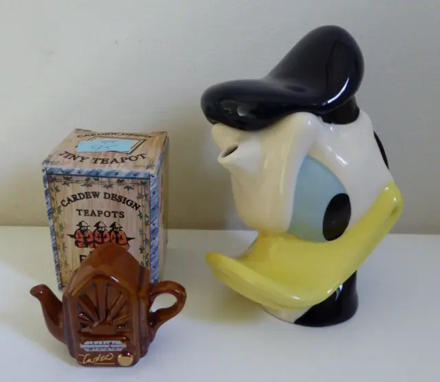 Cardew Donalds head Tea Pot plus Radio teapot