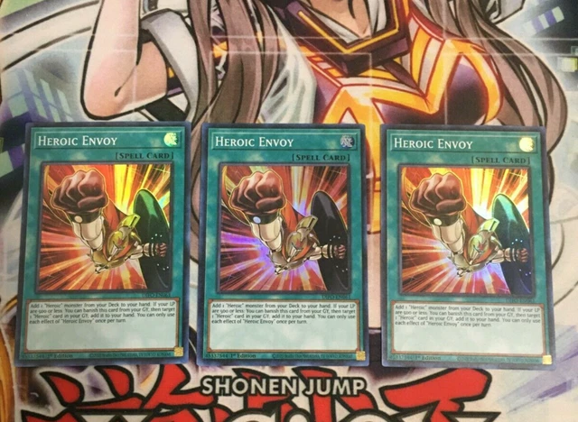 Yugioh x3 Heroic Envoy DIFO-EN061 Super Rare 1st Edition NM