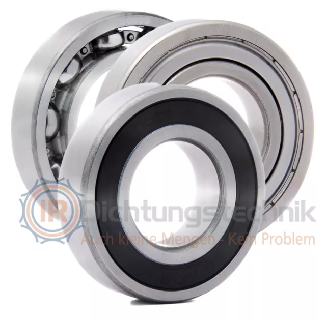 Rillenkugellager Groove Ball Bearing Typ 100-699 2RS 2Z ZZ Offen Open CN C3