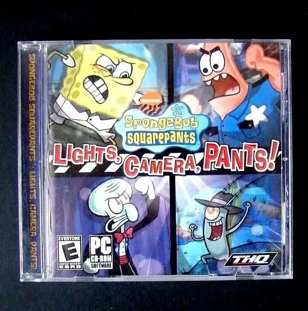 SPONGEBOB SQUAREPANTS PC CDROM Lights, Camera, Pants Game 2005 10.95